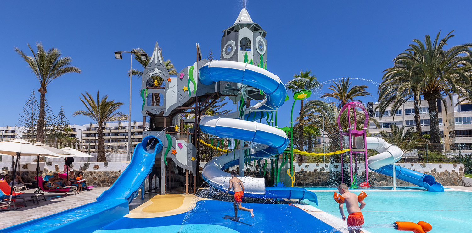 Emblematic image of the Waterpark at the Abora Catarina by Lopesan Hotels in Playa del Inglés, Gran Canaria 